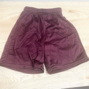 GATOR Boys Mesh Gym Shorts Athletic Basketball School Sports Maroon Youth Small
